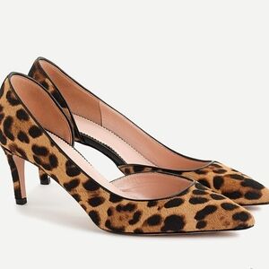 SUPER CLEAN J Crew Colette D'orsay Pumps Heels Size 8 Leopard Print